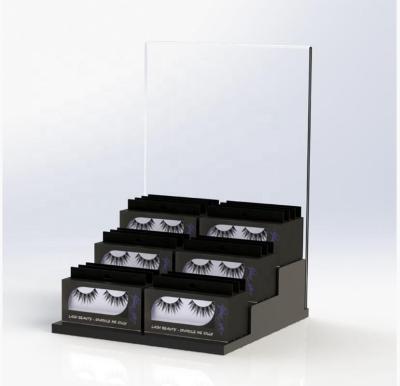 China Environmental Friendly Customized Acrylic False Eyelash Retail Display for sale