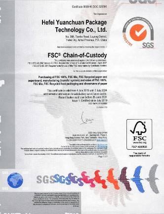 FSC - Hefei Yuanchuan Package Technology Co., Ltd.