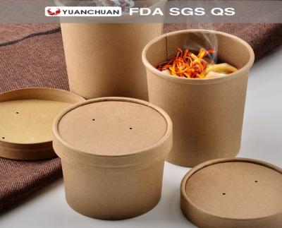 China Food Grade Recyclable Disposable Material Take Away Soup Cup for sale