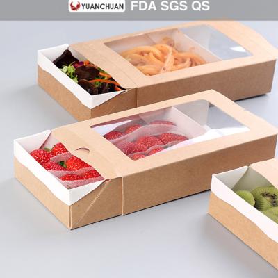 China High Quality Biodegradable Fruit Salad Waterproof Paper Box for sale