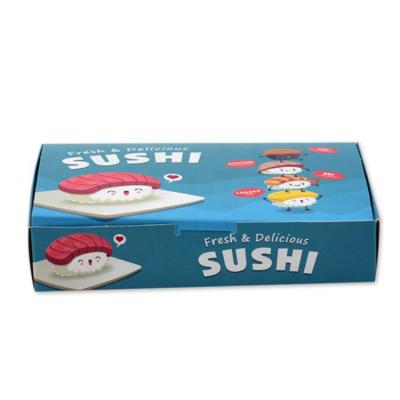 China Recycled Eco Friendly Materials Sushi Packaging Box With Logo for sale