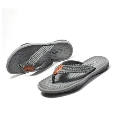 China Flip Flops Fashion Trend EVA Injection Fashion Beach Sandals High Quality Cushioned Soft Slippers For Men for sale