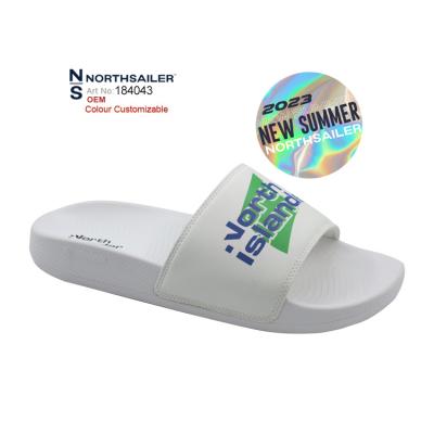 China Cushioning 2023 New Hot Selling PU EVA Cushioned Injection Tie Dye Comfort Function Pool Sport Mules Hyper Trendy Slides Sandals For Men for sale