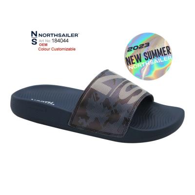 China Cushioning New Hot Sale 2023 Trending PU EVA Cushioned Injection Camo Comfort Work Pool Sport Mules Hyper Slides Sandals For Men for sale