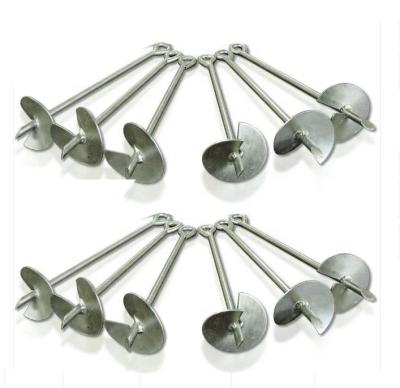 China Good Quality Orchard Steel Vineyard Trellis Propeller Screw Fixed Earth Anchors for sale