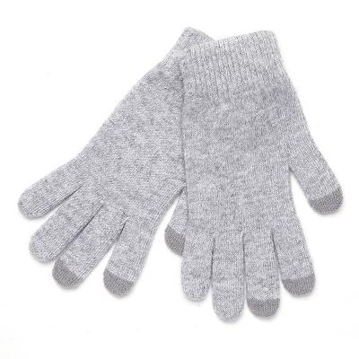 China Wholesale Custom Made Single Size Solid Color Five Fingers Autumn Winter Wool Nylon Acrylic One Finger Mittens For Women Men Sports Knitted Gloves for sale