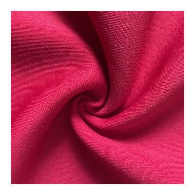 Cina Hot Sales Clear And Elastic Texture Satin Color Yoga Pants Fabric Healthy Scuba 95%Polyester 5%Spandex Knit Fabric in vendita