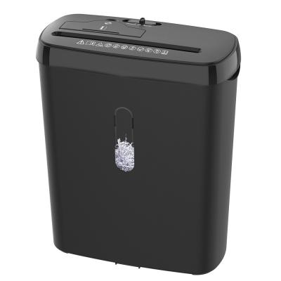 China 8 Sheet Strip Cut Paper Shredder With 11L Waste Basket Bin Small Size For Home Use SD108P for sale