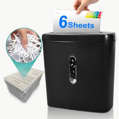 China Cross cut paper shredder for home office with 11L waste basket bin c502p for sale