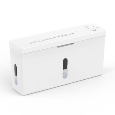 China New Product CS201C White 6 Sheets P3 Home Office Mini Desktop Paper Shredder for sale