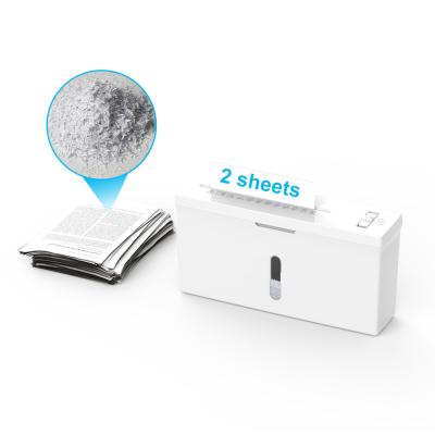 China New Arrival 2 Sheets A4 Small Desktop Shredder Office Home Shredding Machine CS201C for sale