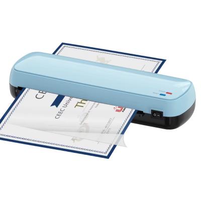 Κίνα Γρήγορη θέρμανση 2 κυλίνδρων Desktop Laminator Machine A4 Τεχνή μηχανή laminating 250mm/Min προς πώληση