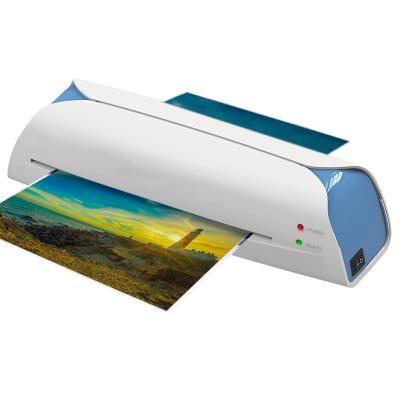 Κίνα Λευκός μπλε χρώμα A4 laminator για φωτογραφία έγγραφο χαρτί μενού με απελευθέρωση LM2008 προς πώληση