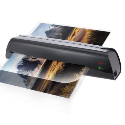 China Black A4 Laminator For Photo LM2008 Document Paper Menu Laminating Device With Release for sale