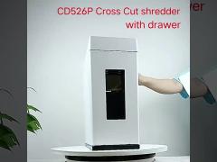 CD526P-5 White color paper shredder machine for home and office use 10L basket bin