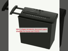 Mini 5 sheets A4 electric document paper shredder for home use CS522S