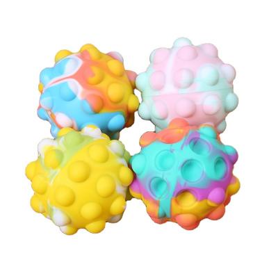 China Relieve Stress 2022 New Silicone 3D Anti-Pressure Bouncy Ball Noise Snap Hand Hook Seneory Toys for Kids and Adults for sale