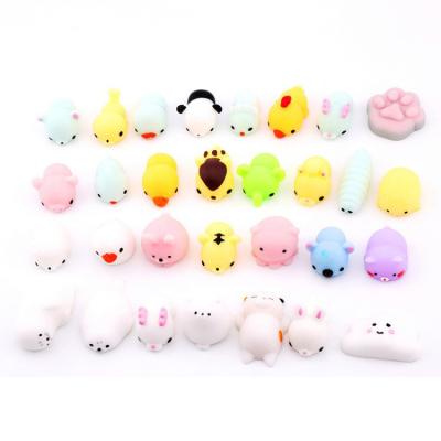 China Relieve Squishies Anti Squishies Rubber Silicone Anti Stress Mochi Wholesale Slow Rising Toys for sale