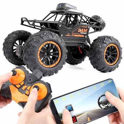 China 1:18 RC Car 4WD Remote Control Climbing Vehicle Off-Road Toy 2.4G Game With Wifi Camera Phone APP Control for sale