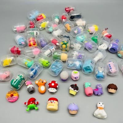 China Toying Wholesale Hot Sale 32*45mm Surprise Egg Capsule Toys Bulk Egg Vending Machine Plastic Capsule Toy For Gift for sale