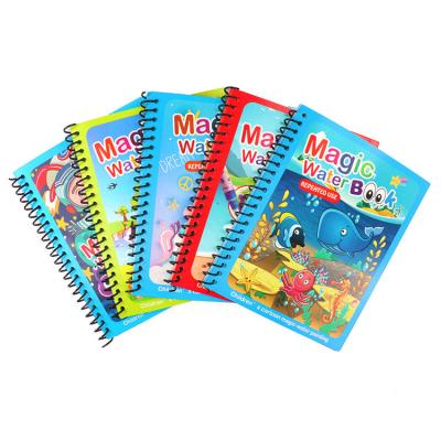 China Set of Magic Water Drawing Book Coloring Book Doodle Toys with Magic Pen for sale