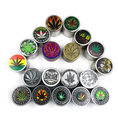 China 3 Pieces 30mm 40mm Sheet Metal 50mm Antique Amsterdam Herb Weed Tobacco Hemp Dry Grinder DA-031HG for sale