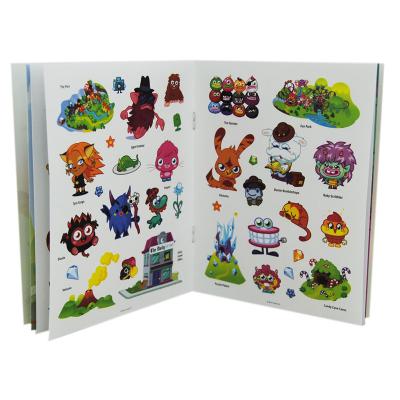 China paper & Cardboard Stickers Book Kids Color Children's Book With Removable Stickers for sale