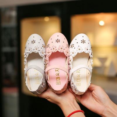 China Child's Waterproof Fashion Unique Cute Unique Genuine Leather Bar Strap T Buckle Strap Children's Shoes for sale