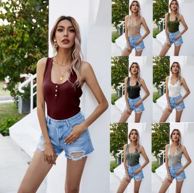 China QUICK DRY Customize Outdoor Vest Women's Summer Solid Color Knitted Wear Women's Sleeveless Tank Tops for sale