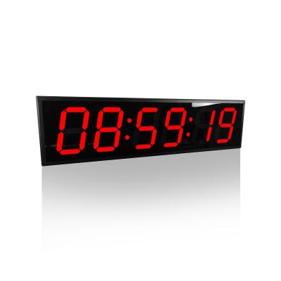 China 8 Inch 6 Digit Large Screen Display Eclectic Clock Led Outdoor / Indoor Digital Countdown Clock for sale