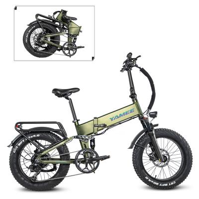 China Multidunctional Yamee Bear 750S Fat Suspension Ebike 750w Full Speed ​​Electric Bike 20 Inch Folding Electric Bike for sale