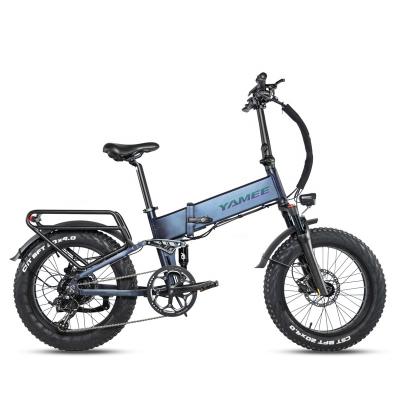 China Yamee Bear 750S 2 fat e bike electric bike 48v battery aluminum alloy seat electric bike folding fat ebike for sale