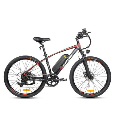 China Newest Rattan Aluminum Alloy 350W 10.4Ah Retro Challenger 2020 Electric Bike 26 Inch Electric Mountain Bike for sale