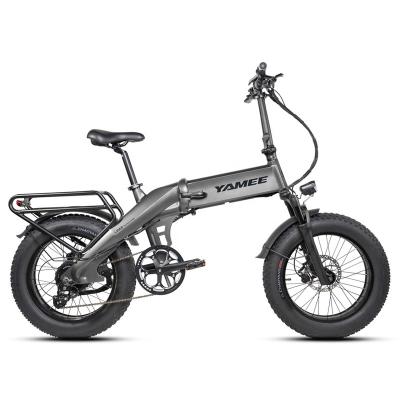 China Yamee e bicycle Folding XL Bike Multifunctional Electric Aluminum Alloy Frame Fat Tire ebike 750w for sale