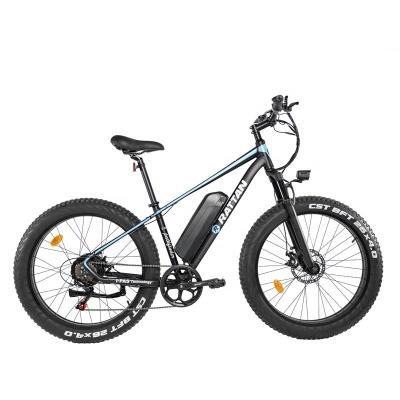 China Multifunctional hot sale electric mountain bikes steerer mountain bikes full suspension 48v 750w rattan mountain ebike for sale