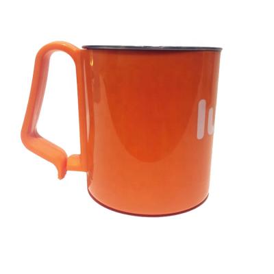 China Viable Customized Thumbler Coffee Mugs Gift Accessories Stainless Steel Material Blue Orange WITH LID Mug for sale