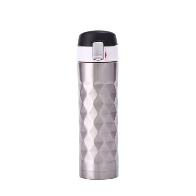 China 2022 New Series 500ml Popular Stored Stainless Steel Diamond Vacuum Cup Travel Coffee Mug for sale