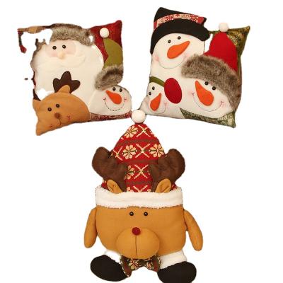 China Christams Home Decoration Christmas Snowman Combination Pillow Cushion Christmas Kids Gifts Christmas Decorations for sale