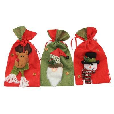 China Christams Home Decoration Christmas Bell Candy Gift Bag Christmas Kids Gift Bag Christmas Decorations for sale