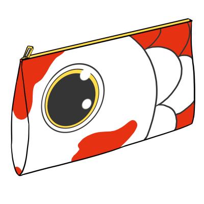 China Schools & Cute Koi Fish Canvas Pencil Case Office Pen Pouch Bag For College Student for sale