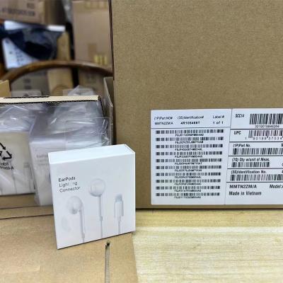 China Original Viable 1.2M Stereo C100 Chip Wired Earbuds Lighting Earphone Sport Headset for iphone 13 14 pro Max In-ear for sale