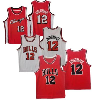 China Wholesale Ayo Dosunmu Chicago Jerseys 2023 Antibacterial #12 Stitched USA Basketball Jersey Home White Red City Edition for sale