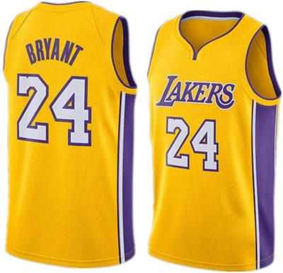 China High Quality Antibacterial Kobe Bryant Los Angeles 8 24 Basketball Tank Tops Stitched Retro White American Basketball Throwback Tank Top for sale