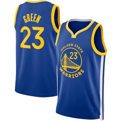 China Factory Draymond Green Golden State #23 Antibacterial Jerseys Stitched American Basketball Jersey Home White Blue City Edition Jersey for sale