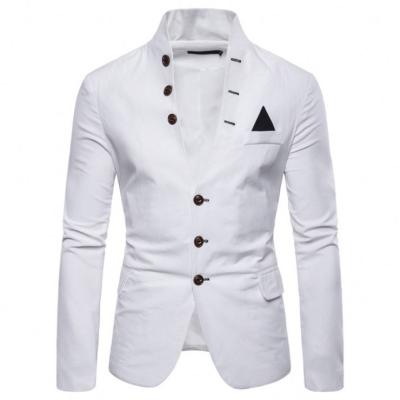 China Breathable Men Blazer England High Quality Fashion Slim Fit Men Suit Blazers Single Breasted Tuxedo Prom Party Wedding for sale