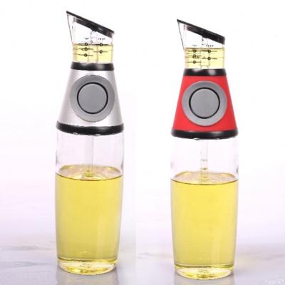 China China Supplier Hot Selling Glass Oil Dispenser And Measure Viable Supplier 500ML Press Bottle Dispenser for sale