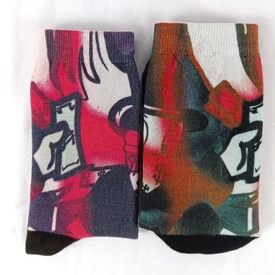 China Breathable factory sells new 360 printed custom 2023 wholesale socks for sale