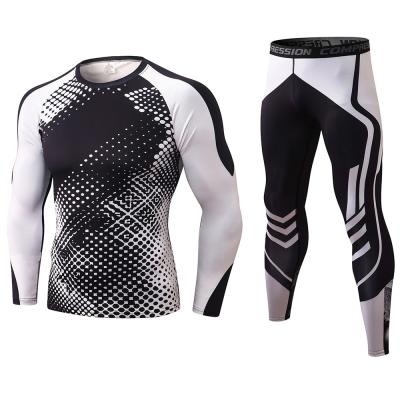 China Gym Rash Workout Men's Casual Thermal Men's Running Set Men's Jogging Compression Underwear Sports Suit Guard Clothing for sale