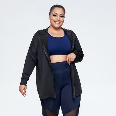 China Plus Size Autumn Sport Jacket Women Long Sleeve Gym Wear Yoga Shirt Zipper Design Fitness Sports Coat Workout Workout Top for sale