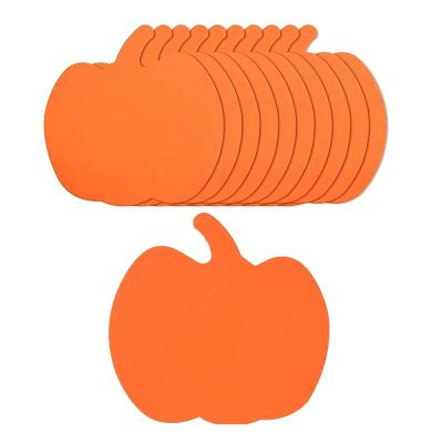 China DIY Handcraft 12pcs Eva Foam Sheet 20cm Large Foam Pumpkin Shapes Craft Halloween Activities For Kids Party for sale